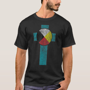 Medicine Wheel  Native American Indian Christians  T-Shirt