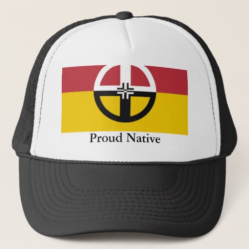 Medicine Wheel Proud Native Trucker Hat