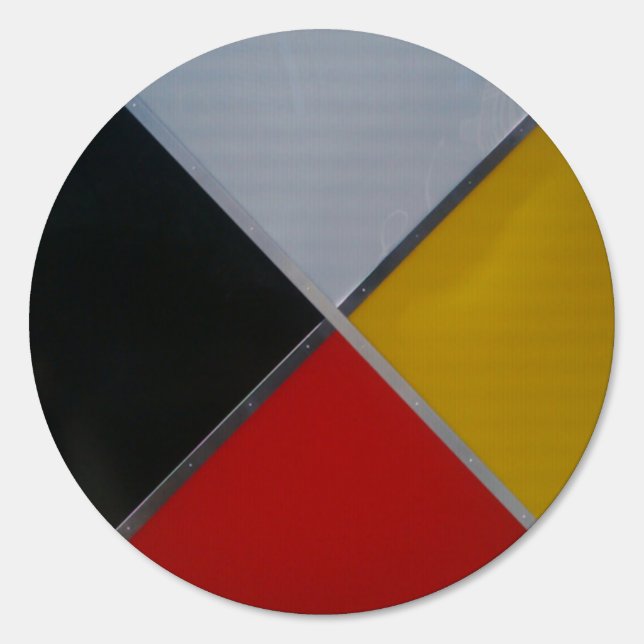 Medicine Wheel Round Yard Sign (Front)
