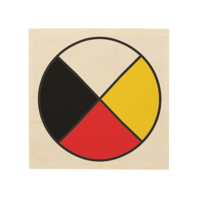Medicine Wheel Wood Wall Art (Front)
