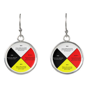Medicine Wheel words Earrings