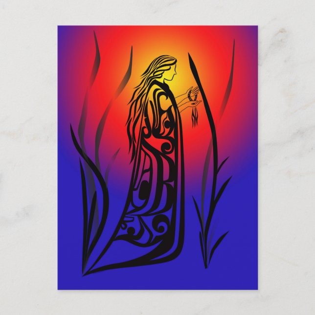 Medicine Woman Sunrise Prayers Postcard (Front)