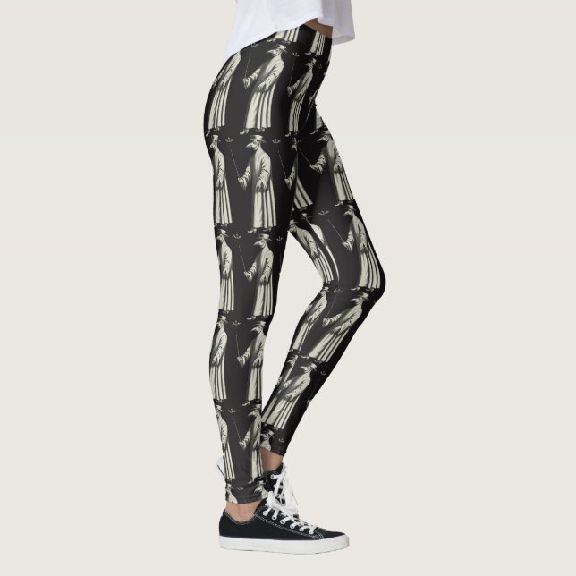 Medico Della Peste Plague Doctor Bird Beak Leggings (Right)