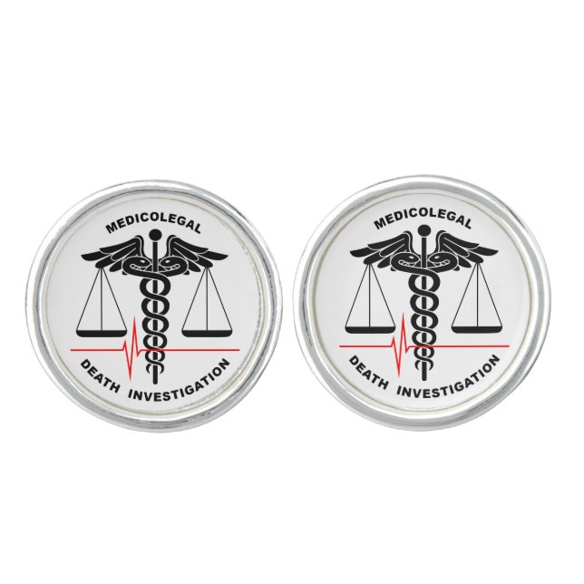 Medicolegal Death Investigation Cufflinks (Front)