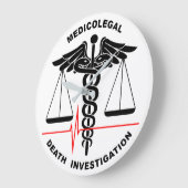 Medicolegal Death Investigation Large Clock (Angle)