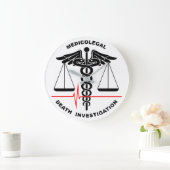 Medicolegal Death Investigation Large Clock (Home)