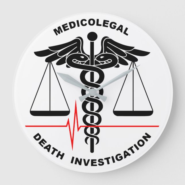 Medicolegal Death Investigation Large Clock (Front)