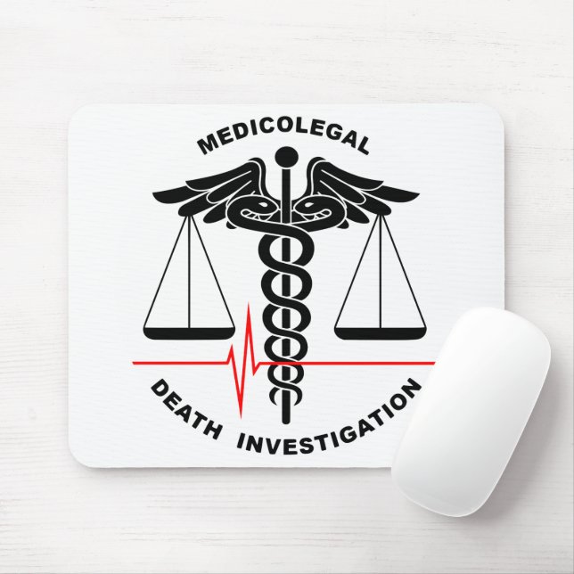Medicolegal Death Investigation Mouse Pad (With Mouse)