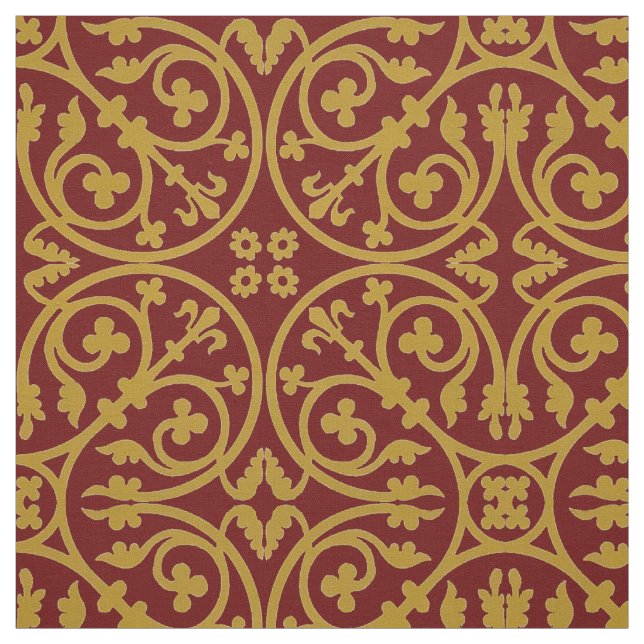 Medieval 13th Century Pattern Fabric (Swatch)