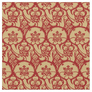 Medieval 15th Century Floral Brocade Pattern Fabric