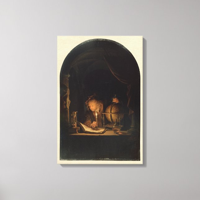 Medieval Alchemist Philosopher Canvas Print (Front)