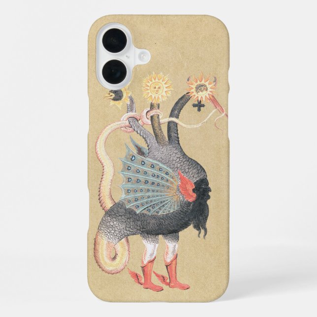Medieval Alchemy Dragon Iphone Case (Back)
