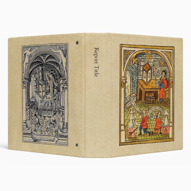 Medieval Alchemy Lab 3 Ring Binder (Background)
