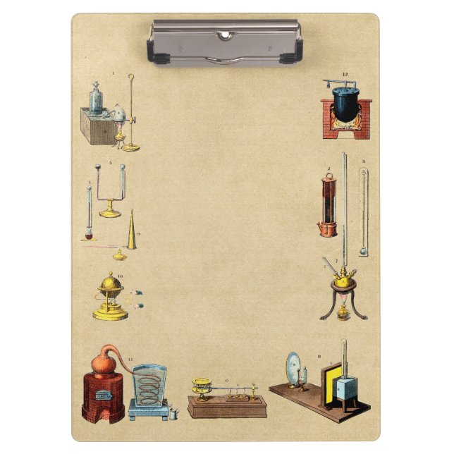 Medieval Alchemy Laboratory Science Tools Clipboard (Front)