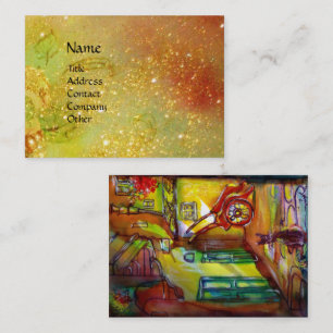 MEDIEVAL ALLEY BY NIGHT IN FLORENCE BUSINESS CARD