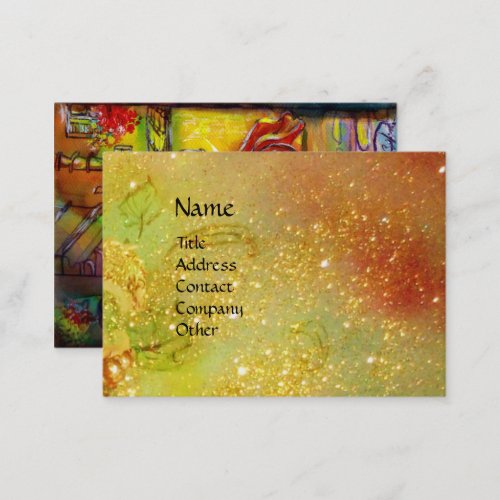 MEDIEVAL ALLEY BY NIGHT IN FLORENCE BUSINESS CARD