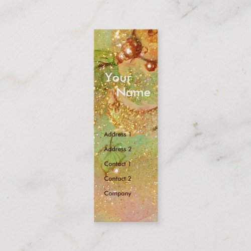 MEDIEVAL ALLEY BY NIGHT IN FLORENCE MINI BUSINESS CARD