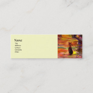 MEDIEVAL ALLEY BY NIGHT IN FLORENCE MINI BUSINESS CARD