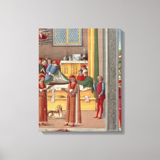 Medieval amputation scene canvas print (Front)