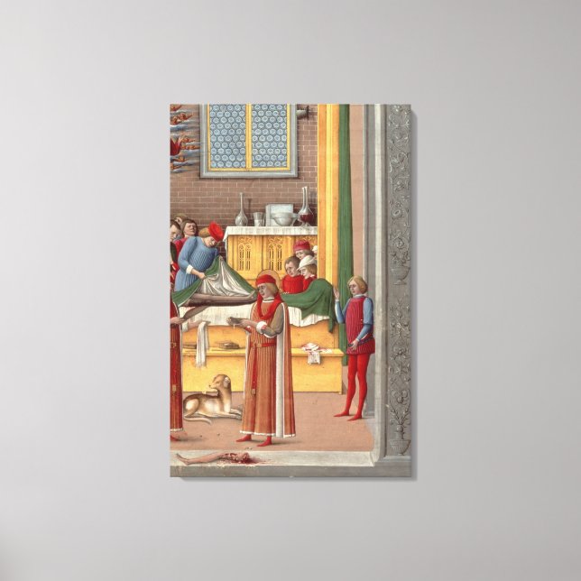 Medieval amputation scene canvas print (Front)