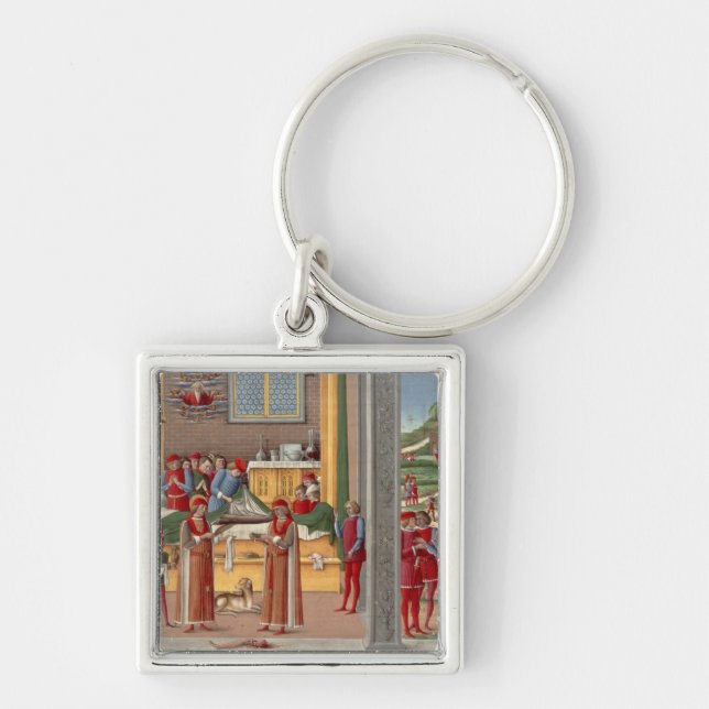 Medieval amputation scene keychain (Front)