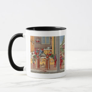 Medieval amputation scene mug