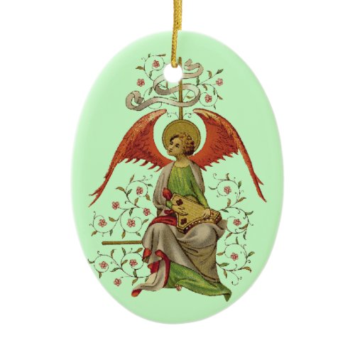 Medieval Angel Ceramic Ornament