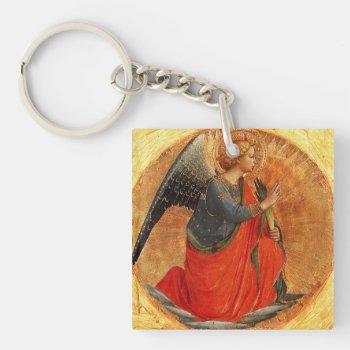 Medieval Angel Key Chain by saintlyimages at Zazzle