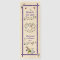 Medieval animals personalised wedding bookmark