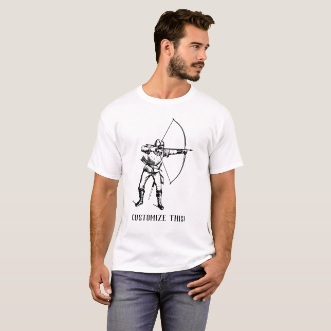 Medieval Archer T-Shirt (Front Full)