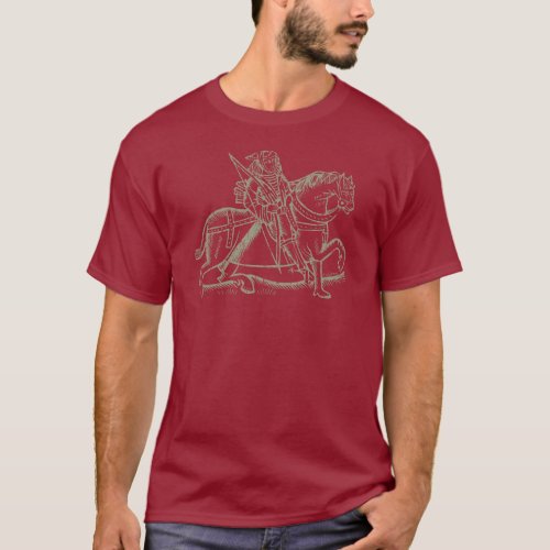 Medieval Archer _Taupe design T_Shirt