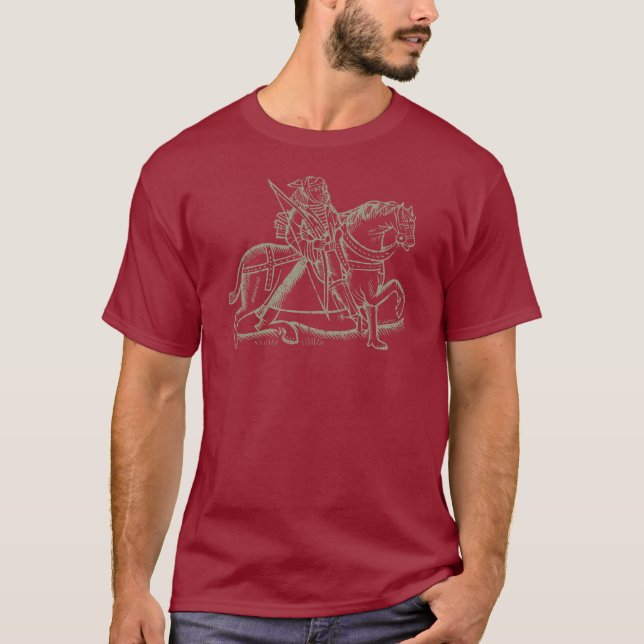 Medieval Archer -Taupe design T-Shirt (Front)