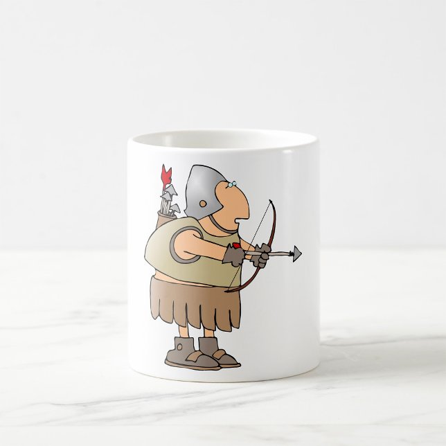 Medieval Archer Warrior Funny Knight with Bow Coffee Mug (Creator Uploaded)