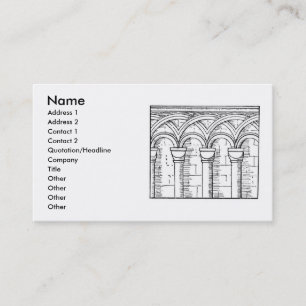 Medieval Architecture Business Card
