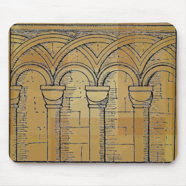 Medieval Architecture Mouse Pad (Front)