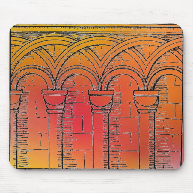 Medieval Architecture Mouse Pad (Front)