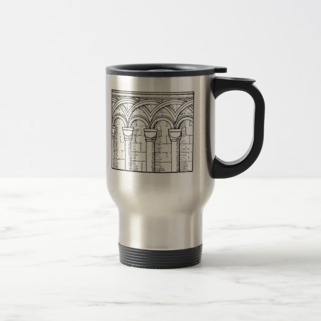 Medieval Architecture Travel Mug (Right)