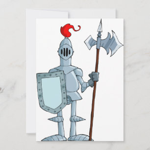 Medieval Armor Knight Character Invitation