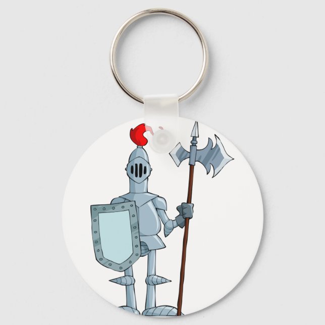 Medieval Armor Knight Character Keychain (Front)