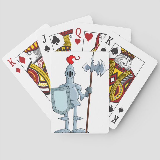 Medieval Armor Knight Character Poker Cards (Back)