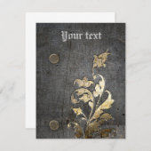 medieval armor metal decoration (Front/Back)