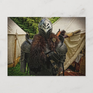 medieval armor postcard