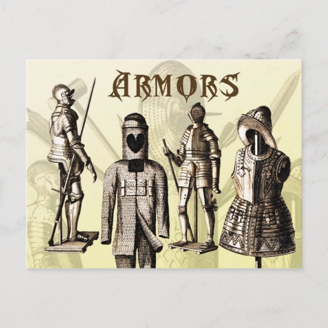Medieval Armors Postcard (Front)