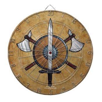 Medieval Arms Dart Board by siffert at Zazzle