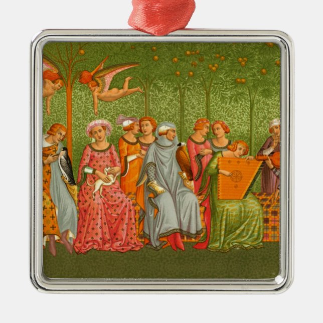 Medieval Art - Le Songe de la Vie Metal Ornament (Front)