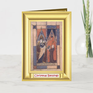 Medieval baptism holiday card