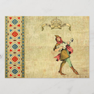 Medieval Bard Wedding Invites