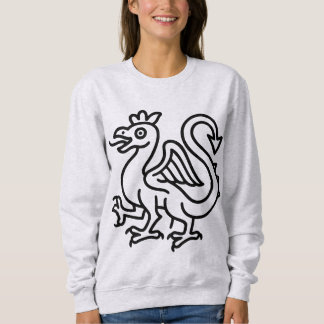Medieval Basilisk Sigil Fantasy Heraldry Mythical Sweatshirt