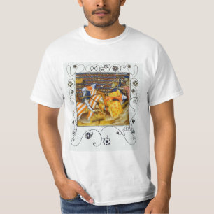 MEDIEVAL BATTLE, FIGHTING KNIGHTS HORSEBACK T-Shirt