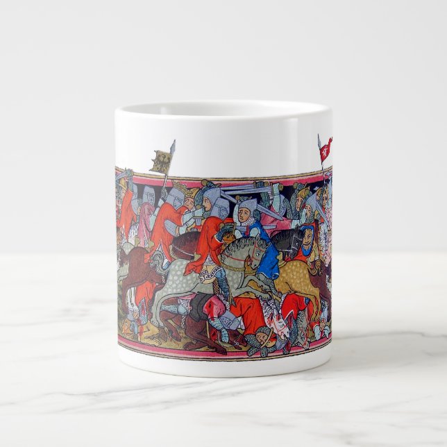 Medieval battle large coffee mug (Front)